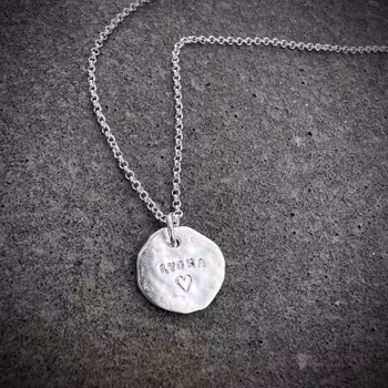 Silverhalsband LYCKA