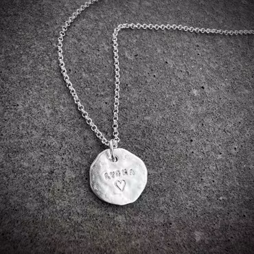Silverhalsband LYCKA
