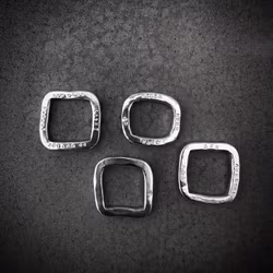 Silverring Words/Fyrkant