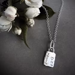 Silverhalsband "MAMMA"
