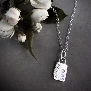 Silverhalsband "MAMMA"