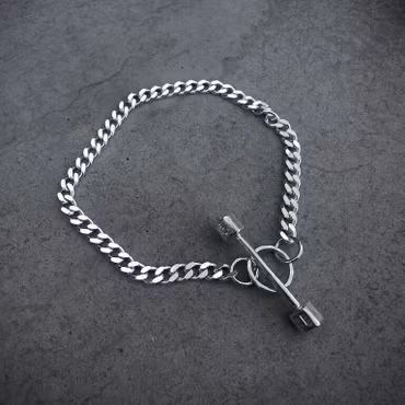 Silverarmband Barbell