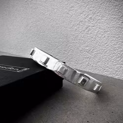 Silverarmband Raw Cubes