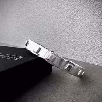 Silverarmband Raw Cubes
