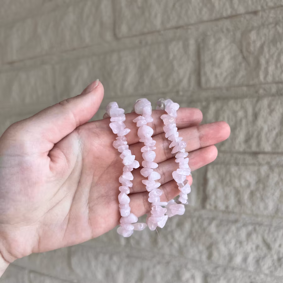 Chipsarmband Rosenkvarts