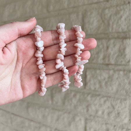 Chipsarmband Rosa Opal