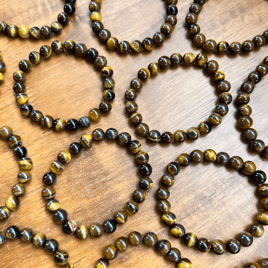 Pärlarmband Tigeröga