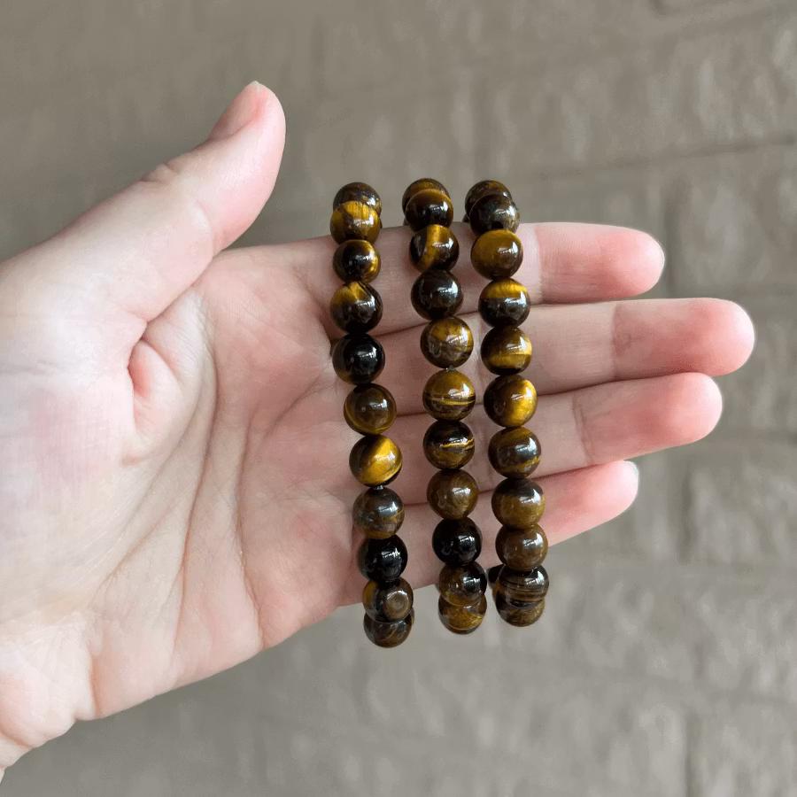 Pärlarmband Tigeröga