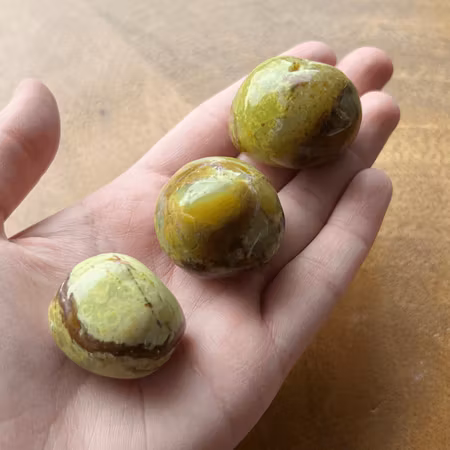 Cuddle stone Grön Opal