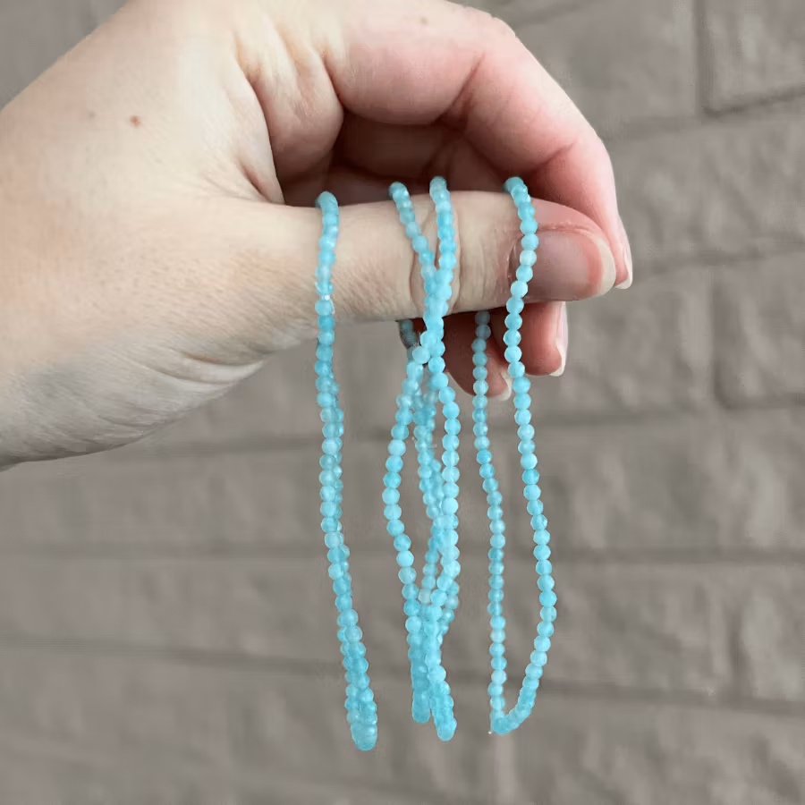 Tunt pärlarmband Amazonit