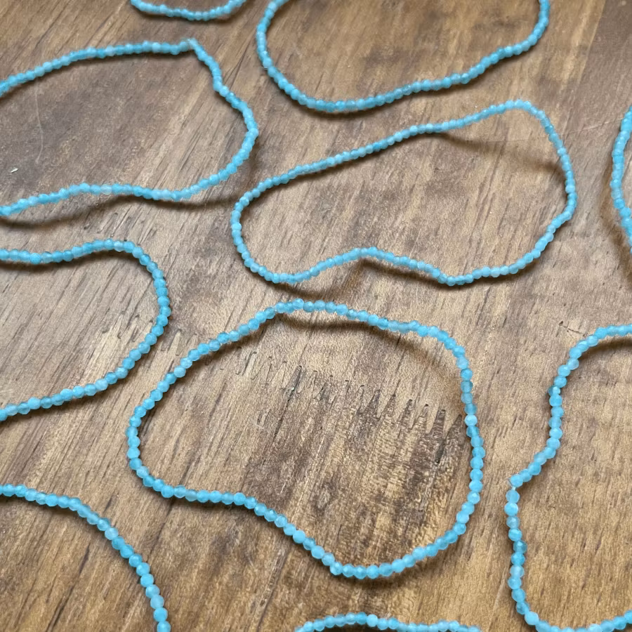 Tunt pärlarmband Amazonit