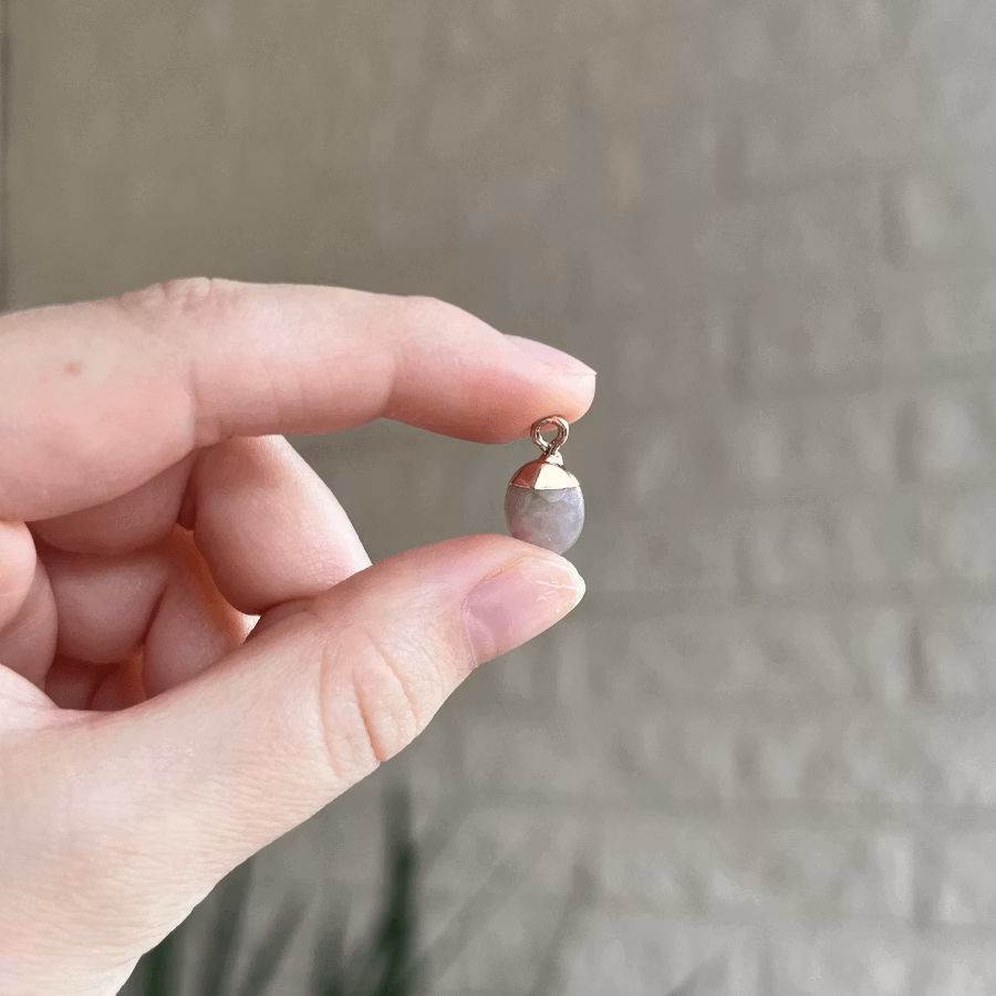 Berlock Jordgubbskvarts (ojämnt fäste)