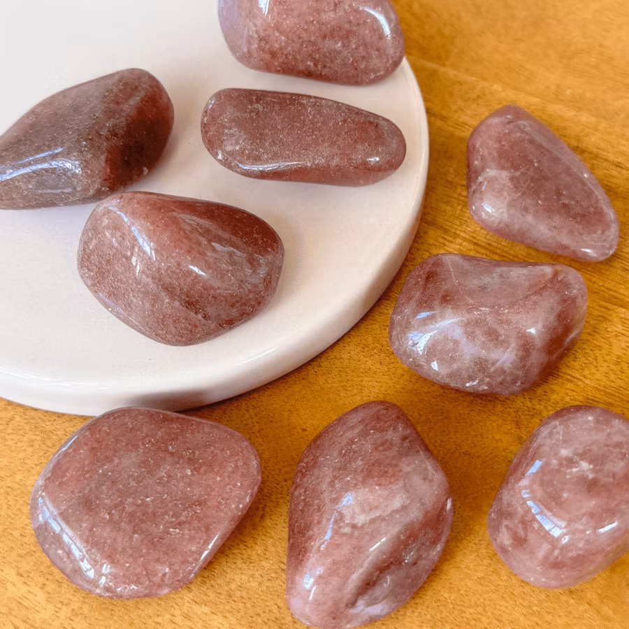 Trumlad Jordgubbskvarts