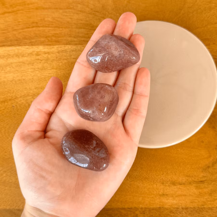 Trumlad Jordgubbskvarts