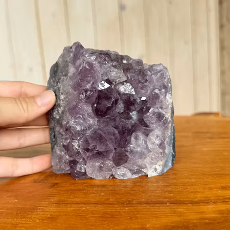 Stora kluster i ametist