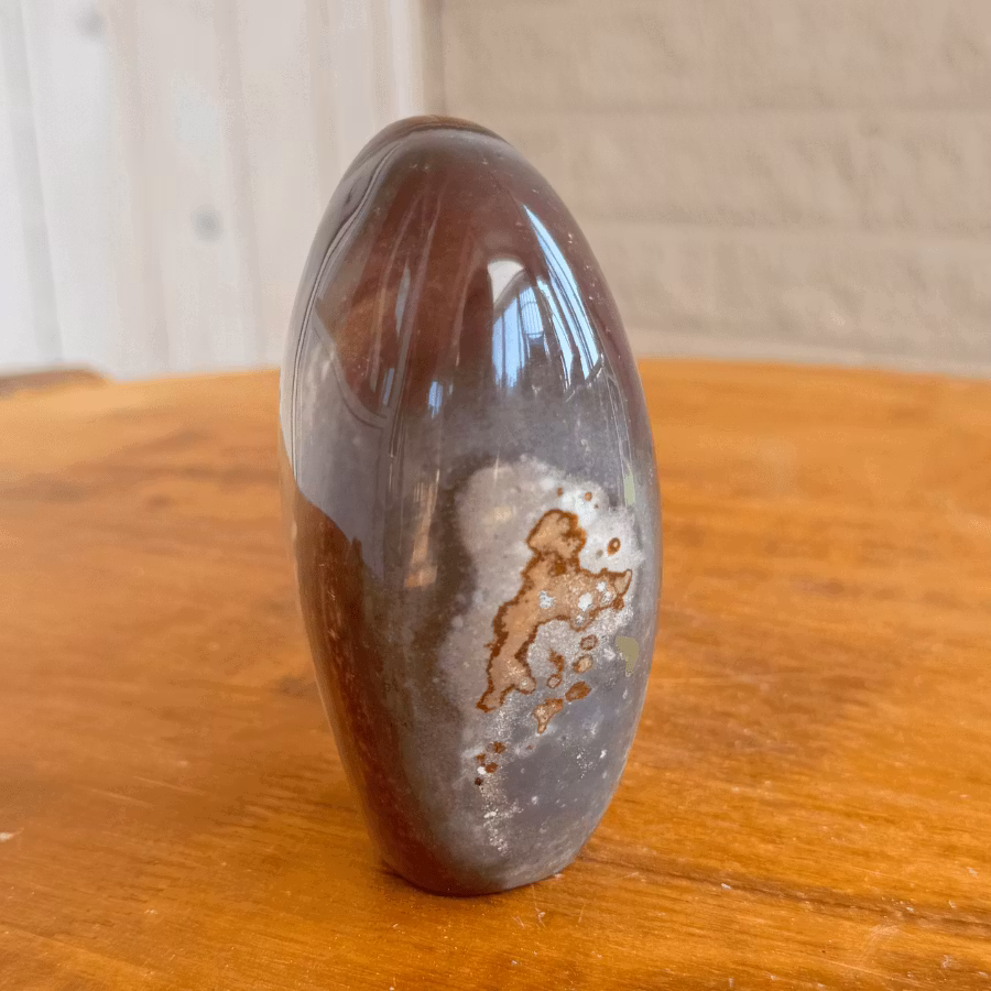 Stående polerad Polykromjaspis #3