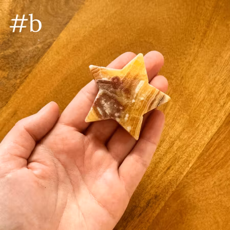 Stjärna orange kalcit