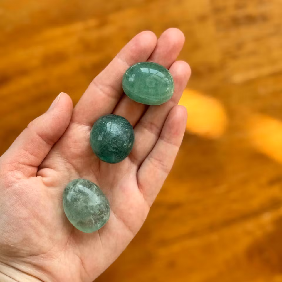 Trumlad Grön Fluorit