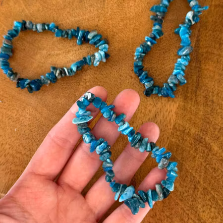 Chipsarmband Blå apatit