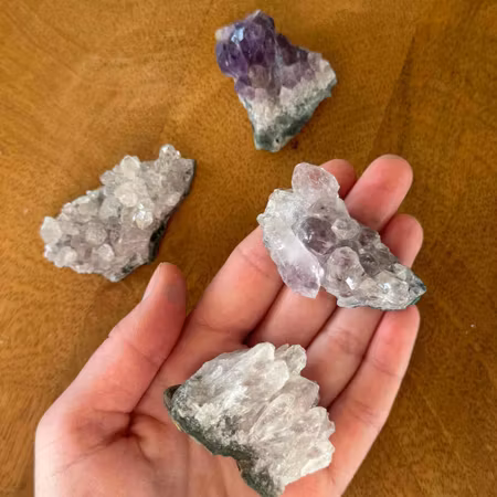 Små kluster - Ljus ametist