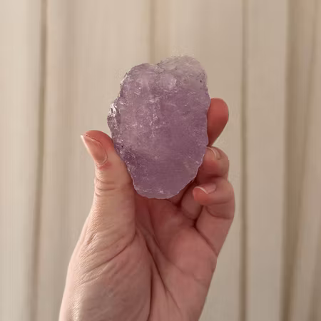 Rå ljus ametist, 57g (udda form)