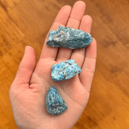 Rå Blå apatit (udda form)