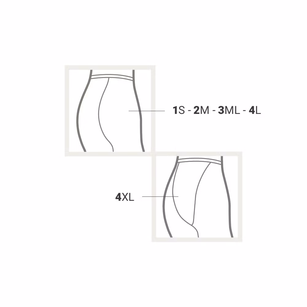 Leggings Body Lipo anatomisk formet og behagelig.