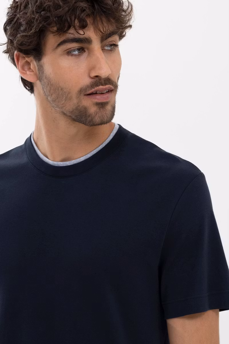 Celliant Tröja kort ärm herr/unisex för natt/hemmamys med FIR Biokeramisk energi.