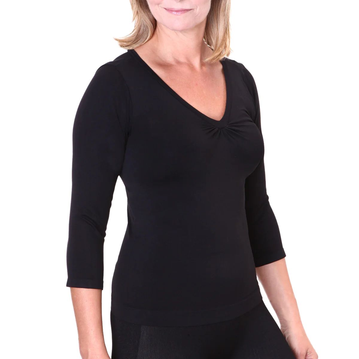 Top V-Ringet med let kompression og Biokeramic FIR. (Ord. pris 1.295 kr.)
