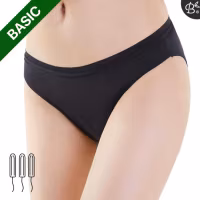 Menstruations/inkontinens trusser. Bamboo Jasmin Style 1. Medium absorption.