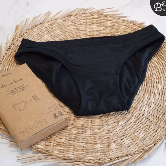 Menstruations/inkontinens trusser. Bamboo Jasmin Style 1. Medium absorption.