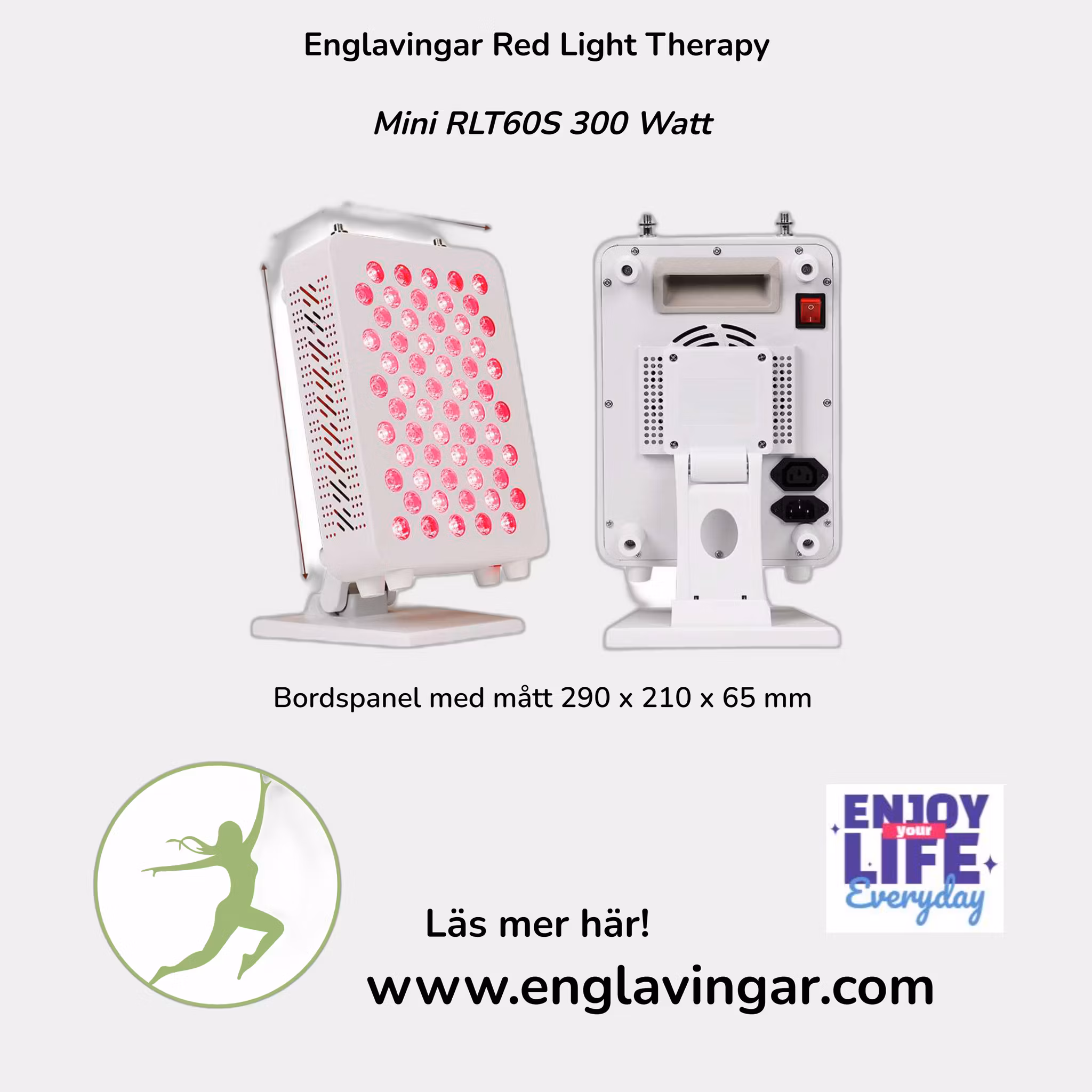 Red Light Therapy Mini - IR + NIR + Blått ljus