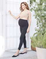 Sömlösa gravidleggings – komfort och stil i svart eller blå