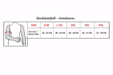 Arm Sleeves Wrap XXL med kompression, mikromassage & FIR
