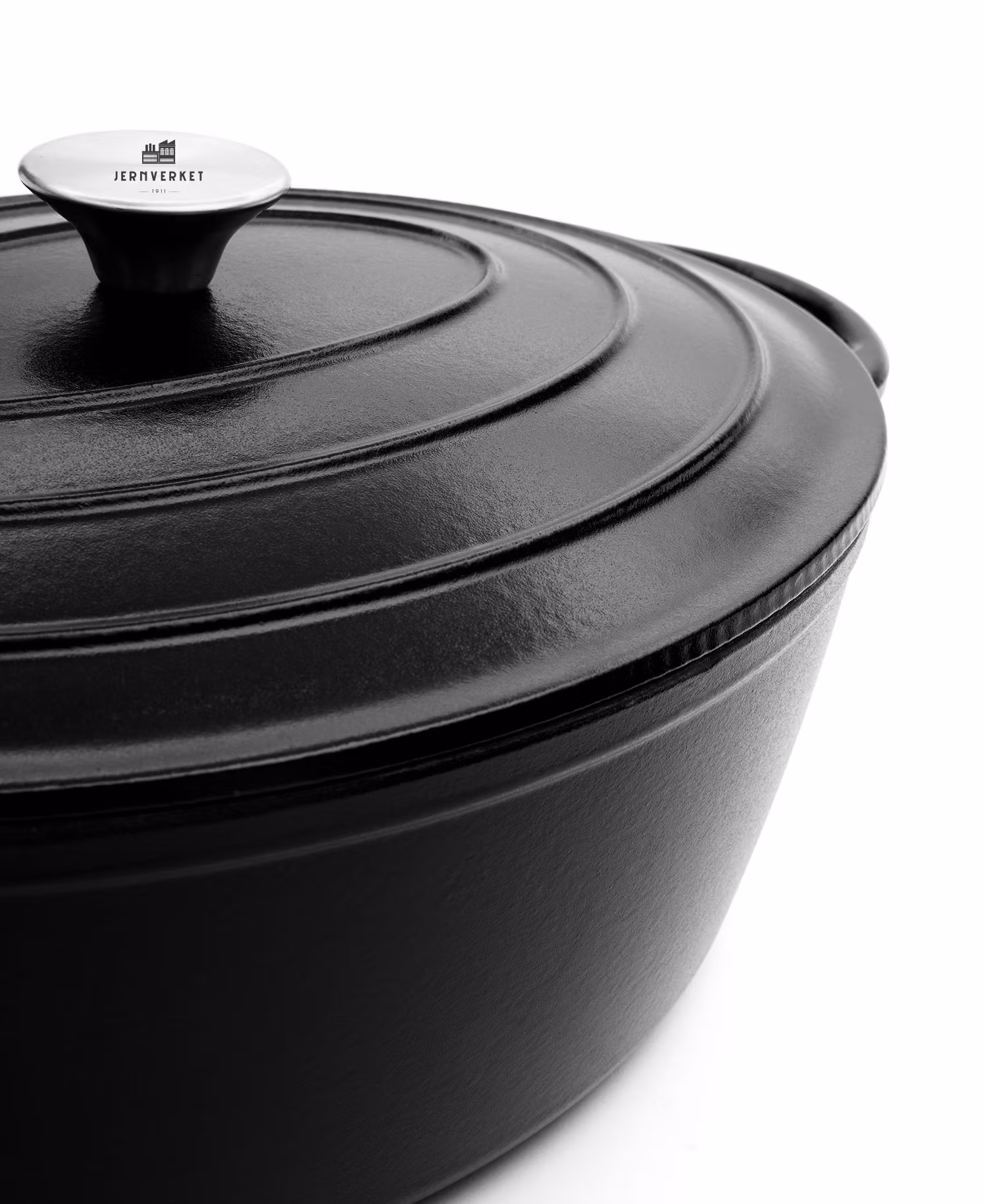 Oval Gjutjärnsgryta från Jernverket 8L - Oscuro Mate