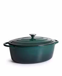 Oval Gjutjärnsgryta från Jernverket 8L - Verde Oscuro