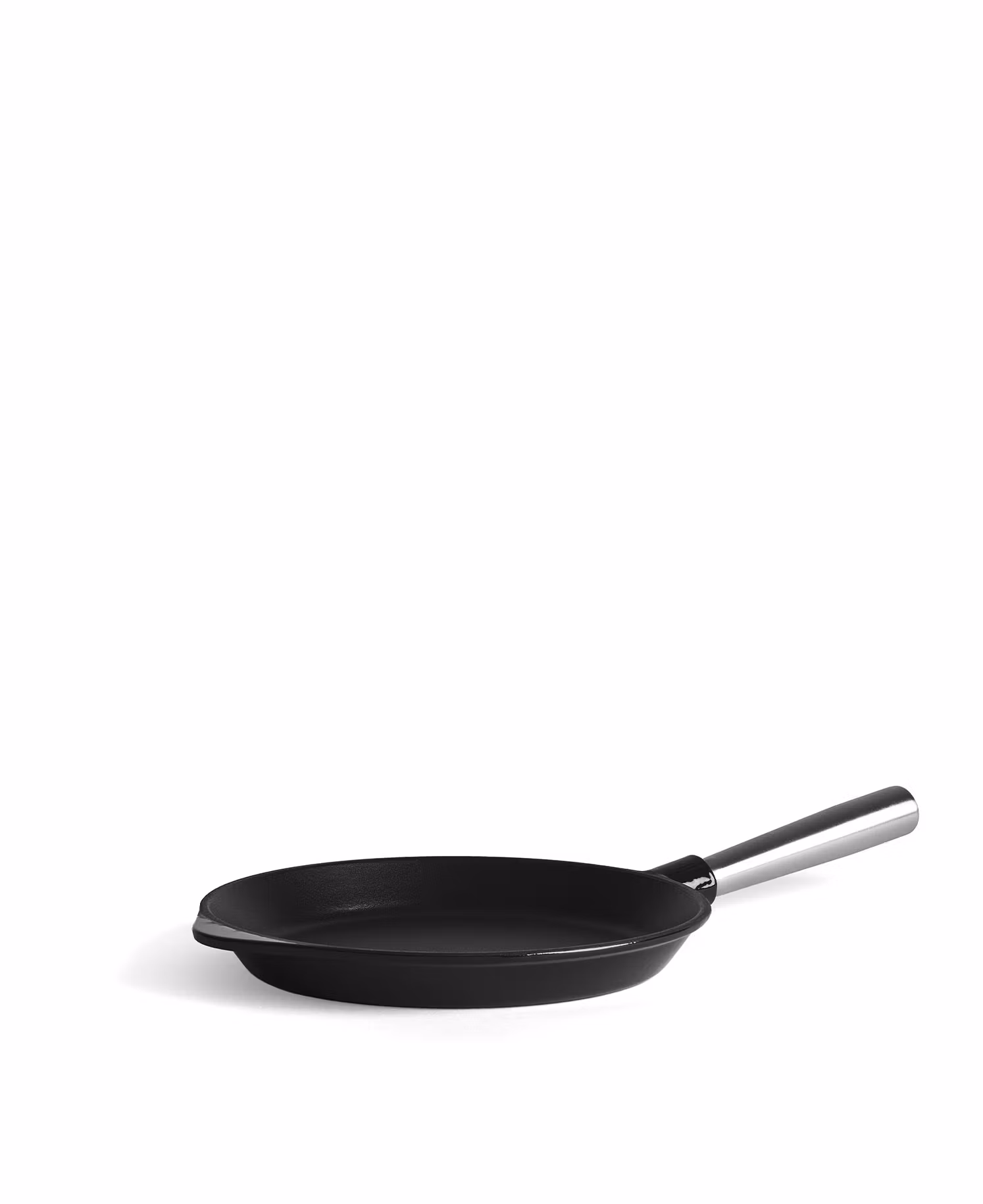 Gjutjärnstekpanna 28 cm - Avtagbart handtag, Svart