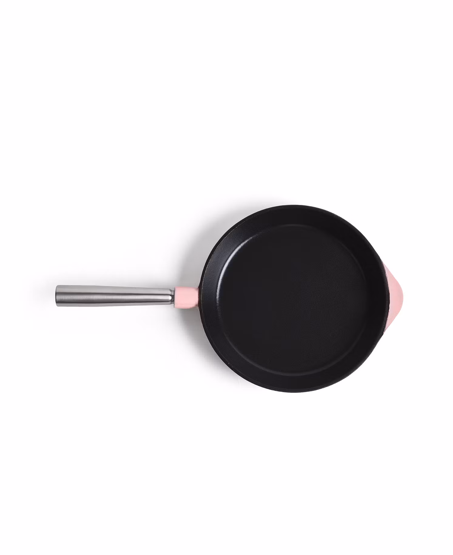 Gjutjärnstekpanna 28 cm - Avtagbart handtag, Retro Pink