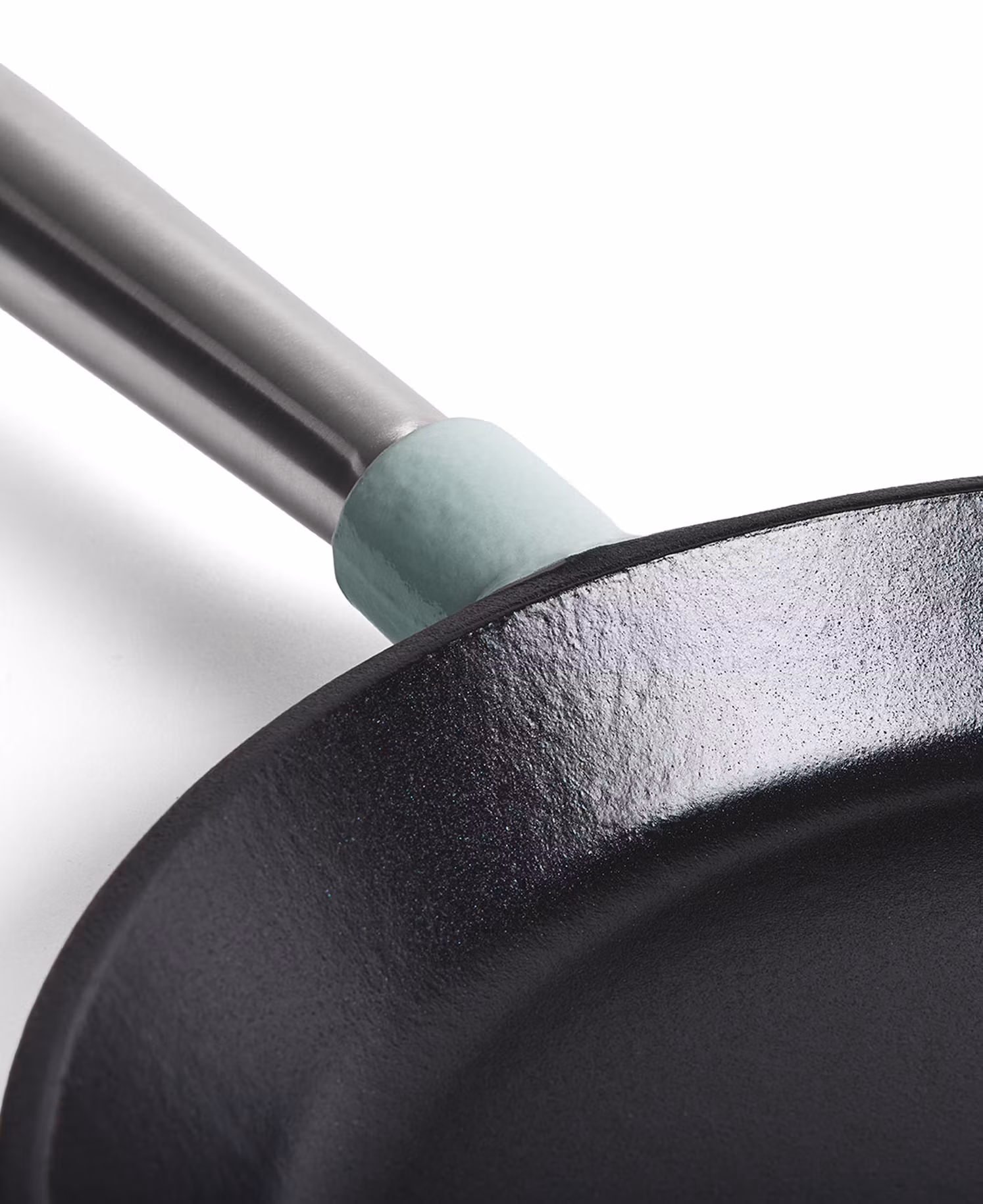 Gjutjärnstekpanna 28 cm - Avtagbart handtag, Retro Grön