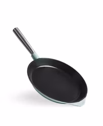 Gjutjärnstekpanna 28 cm - Avtagbart handtag, Retro Grön