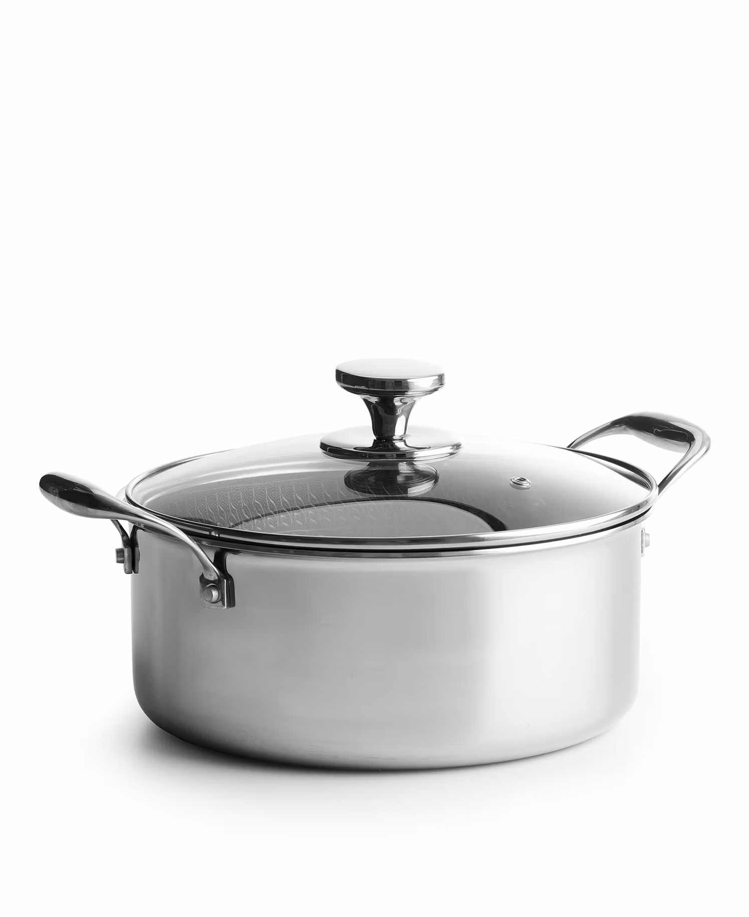 Gryta i rostfritt stål 24 cm - Honeycomb Non-Stick