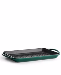 Grillbricka i gjutjärn 33 cm - Grön