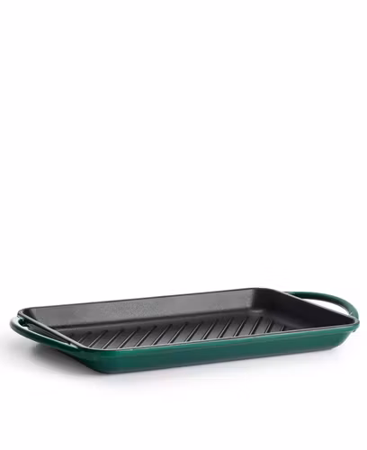Grillbricka i gjutjärn 33 cm - Grön