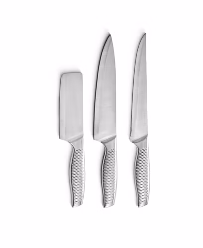 Knivset i rostfritt stål 3 delar