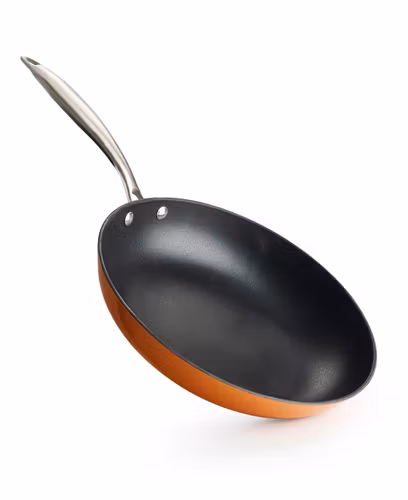 Stekpanna i gjutjärn keramisk beläggning 28cm - Orange
