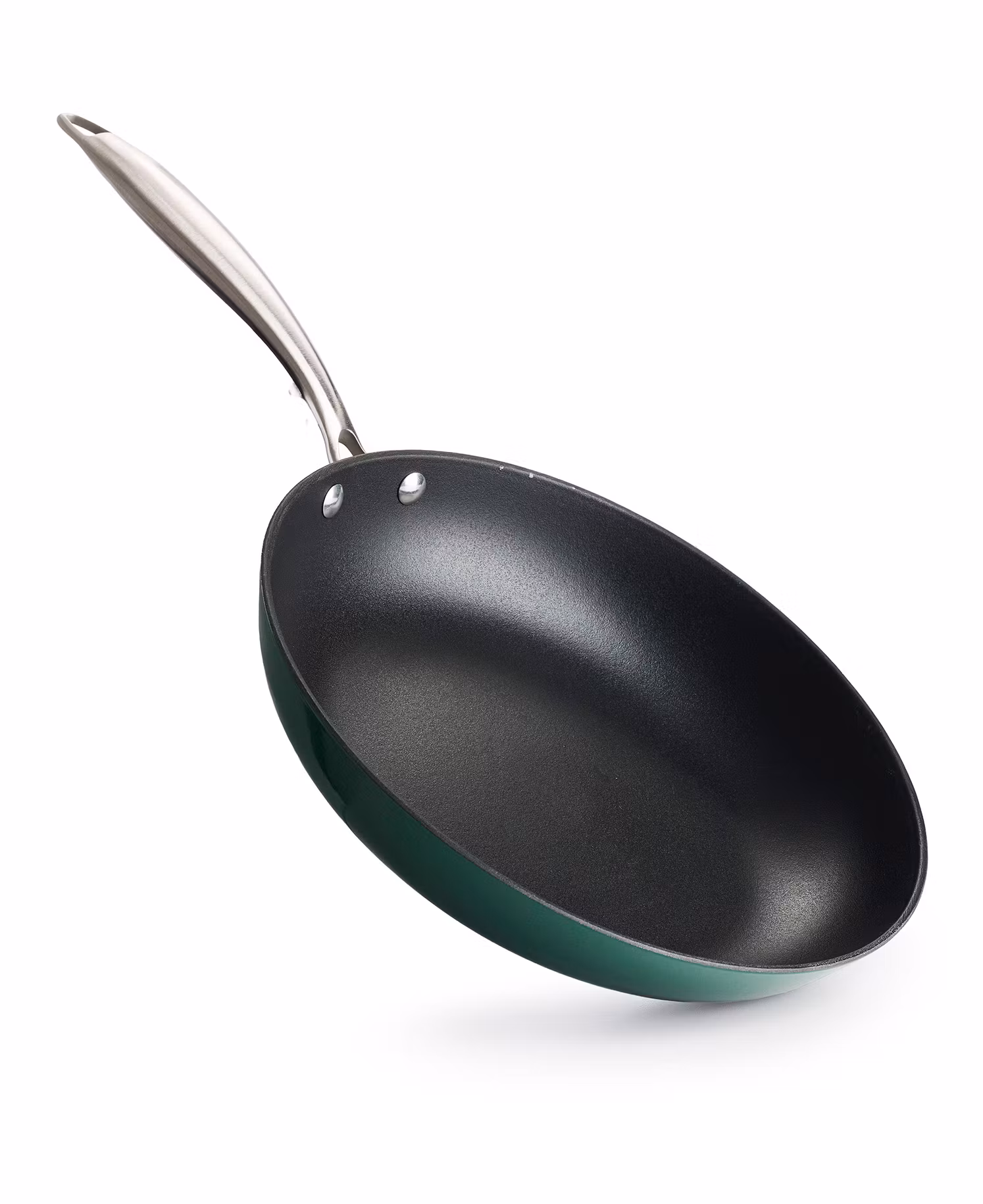 Stekpanna i Gjutjärn keramisk beläggning 28cm - Grön