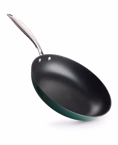 Stekpanna i Gjutjärn keramisk beläggning 28cm - Grön