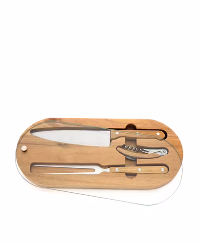 Trancherset med vinöppnare