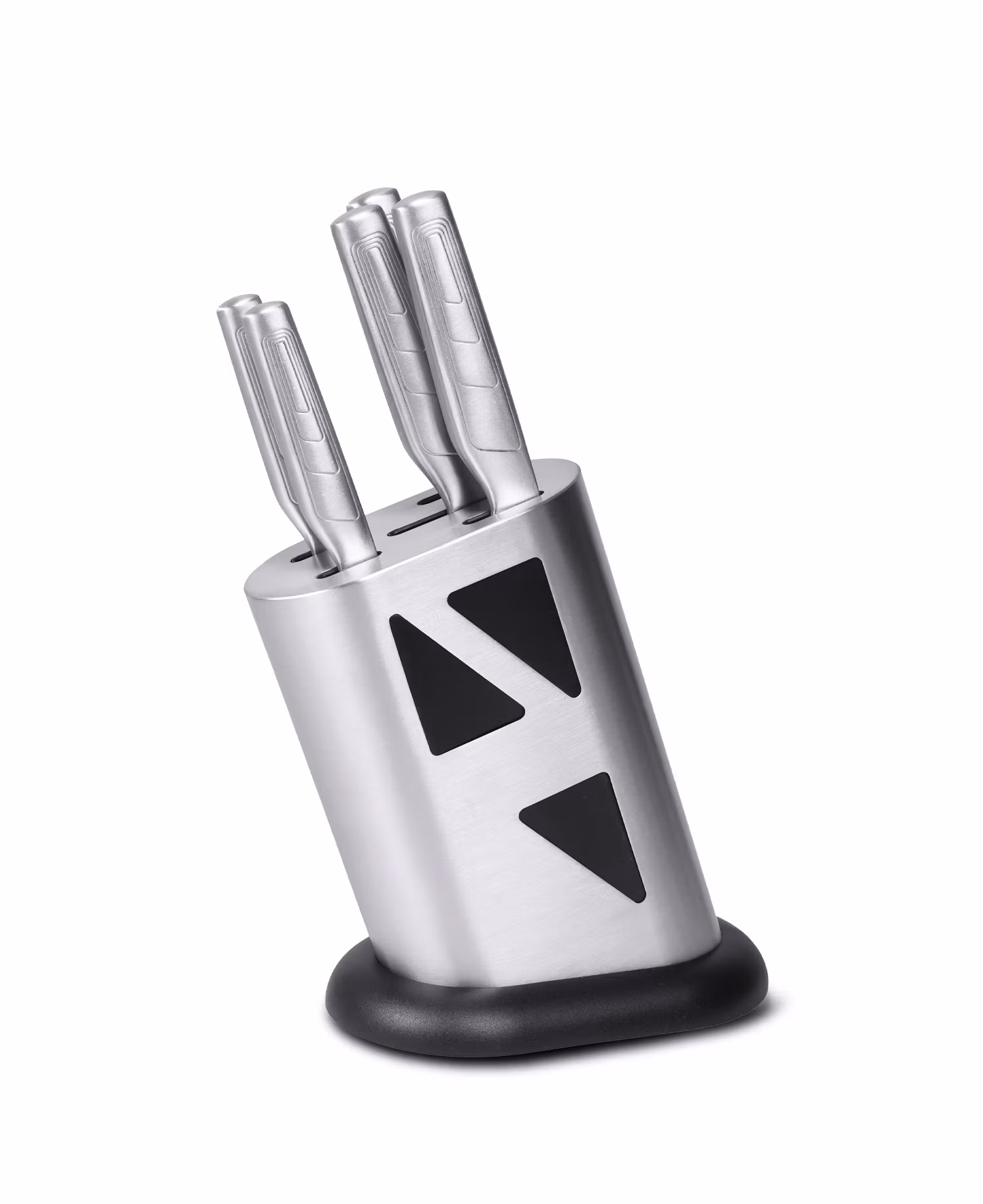 Knivset med knivblock 5 delar - Rostfritt stål