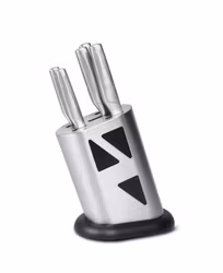 Knivset med knivblock 5 delar - Rostfritt stål